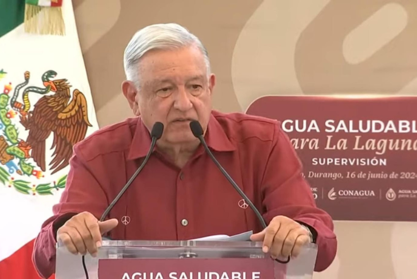 El presidente Andrés Manuel López Obrador de gira por Durango.