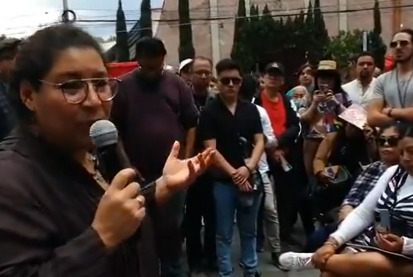 La ministra fue confrontada durante un foro en Iztacalco