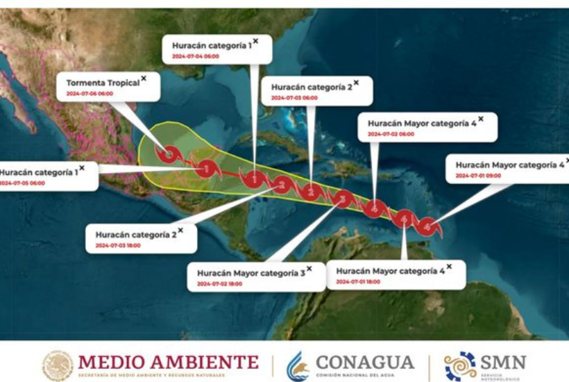 Llegará a costas de Veracruz y Tamaulipas como tormetan tropical