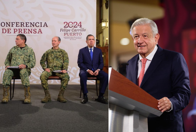 El presidentee Andrés Manuel López Obrador en la coonferencia matutina del 28 de mayo de 2024. Foto: Gobierno de México