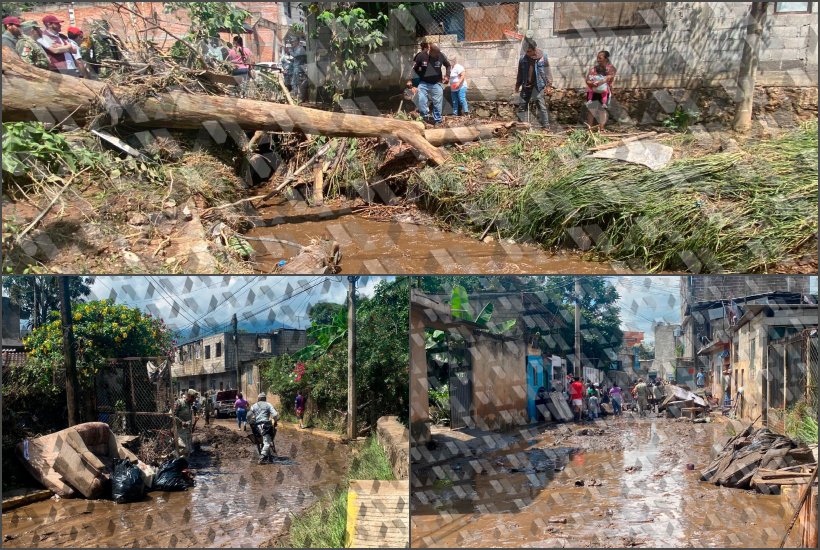 Calles llenas de lodo y escombros dejó inundación