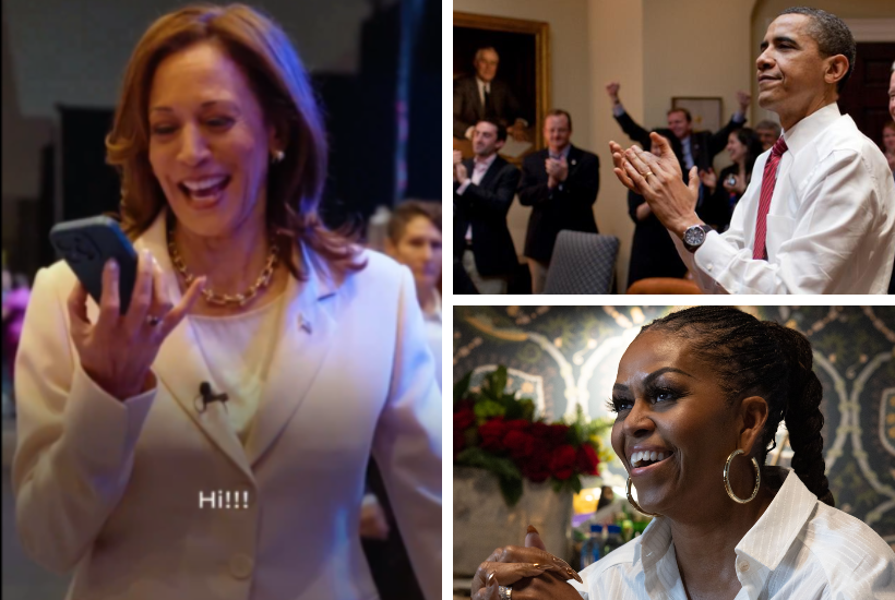 Kamala Harris, Barack y Michelle Obama