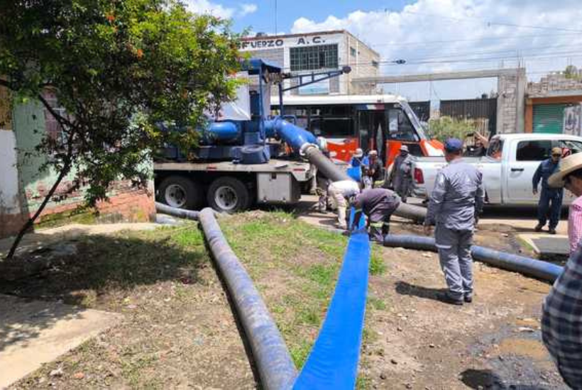 Personal capacitado de las Brigadas de Protección a la Infraestructura y Atención de Emergencias (PIAE) ha instalado equipos de bombeo