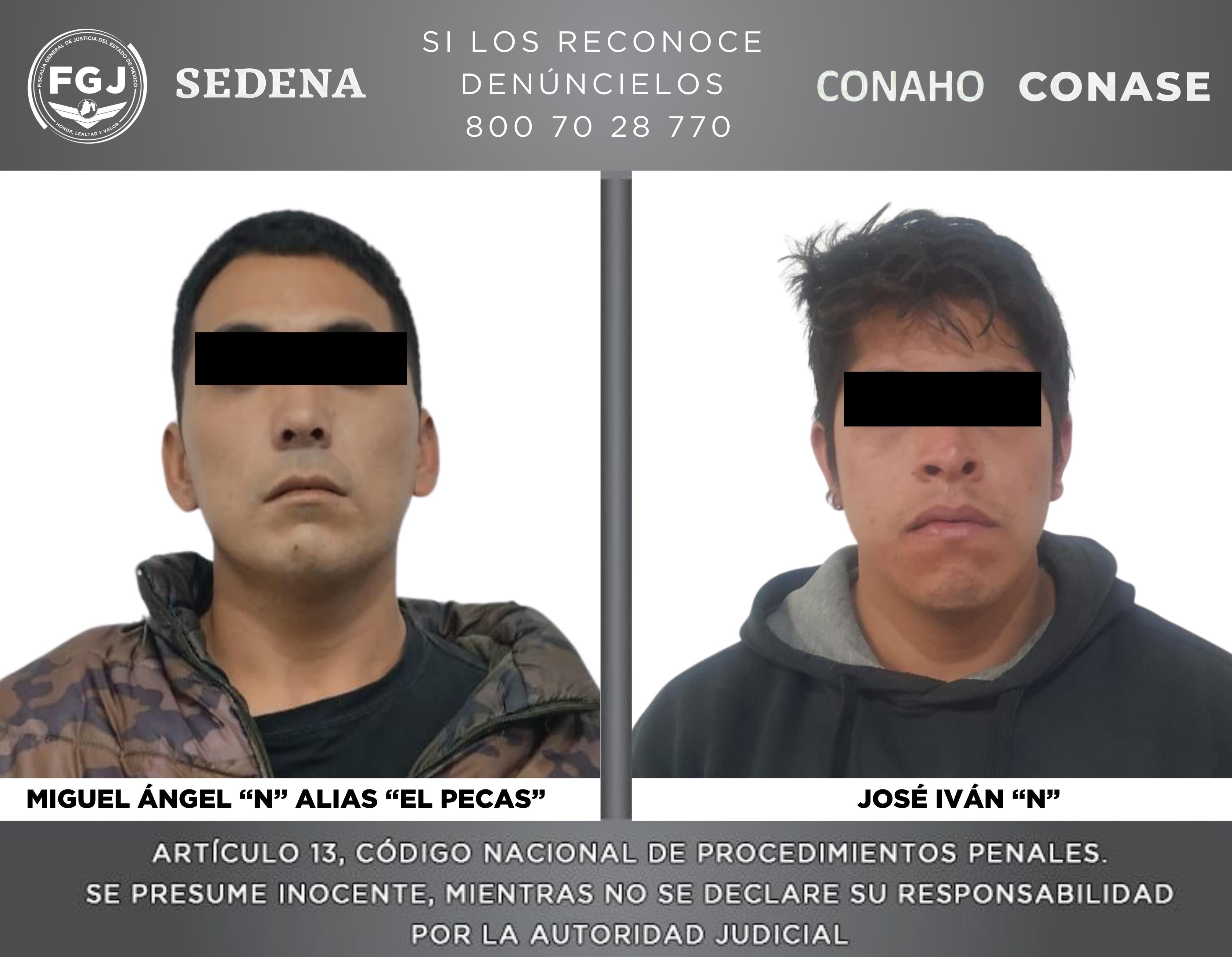 Los detenidos, presuntos responsables del homicidio de Paola Salcedo