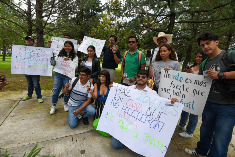 Se prevé que los manifestantes que vienen de la ciudad de Morelia se integren a este punto de reunión, alrededor de las 6:00 horas de este jueves.