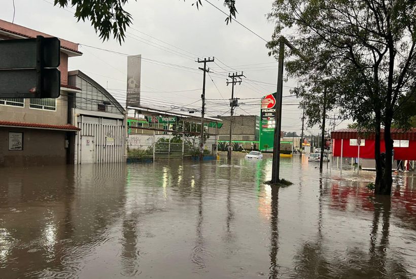 calles de cuautitlán inundadas