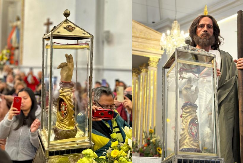 Reliquiquia de san judas tadeo en Huixquilucan