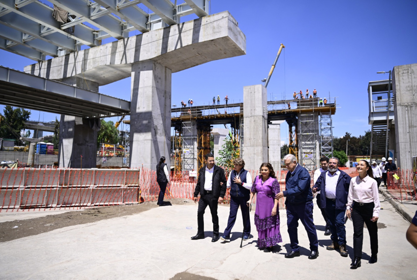 Realizaron un recorrido por el Tren Suburbano Lechería-AIFA, el cual conectará con el Aeropuerto Internacional Felipe Ángeles. 